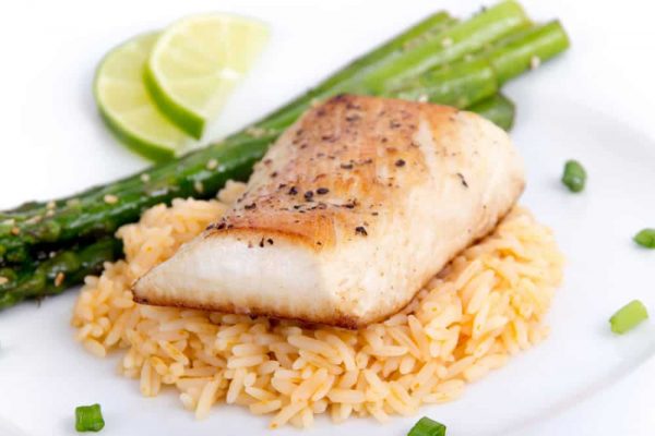 Baked Mahi Mahi Fillets with Asparagus - Fresh Seafood Delivery